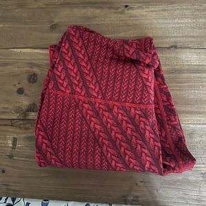 Aerie Red Yoga Fitness Leggings LARGE